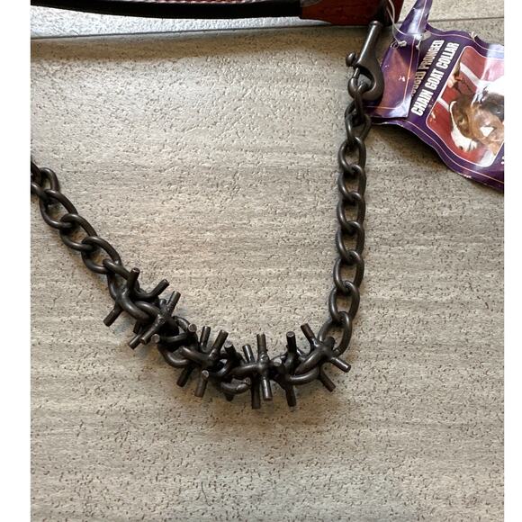 Weaver Livestock Oil Rubbed Pronged Chain Goat Collar - Picture 2 of 2